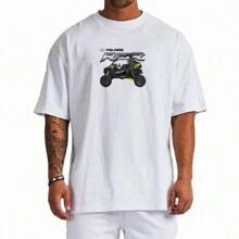 Playera Blanca Para Hombre Oversize Coleccion Polaris RZR - Blanco - Ver 2