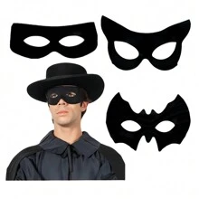 1PC Black Universal Goggles Role-Playing Zorro Half-Face Mask Performance Prom Movie Props Masquerade Prom Party Decorations Prank Props Halloween