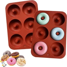 3 pièces/1 pièce Moule à gâteau en silicone de haute qualité à 6/8/18 cavités, moule à biscuits/donuts - Plaque de cuisson antiadhésive résistante à la chaleur, convient à tous les passionnés de la cuisson, cuisson maison - Cuisson professionnelle - Moule à gâteau pour la maison, le restaurant, fait maison, délicieux, excellent choix