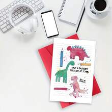 Cute Back-To-Study Greeting Card With Envelope - Perfect For Students, Sons & Daughters From Parents - Ideal For Celebrations, Thank You Notes & First Day Of Study Wishes - Multicolor - View 2