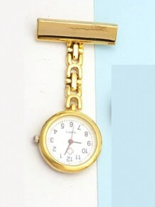 Customized Personalized Nurse Pocket Watch, Quartz Simple Style Women's Medical Lapel Watch, Engraved Student Nurse Watch