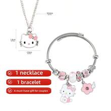 Sanrio 1Pc Kitten Cat Bracelet, Creative Bracelet, Sweet Gift For Women, Best Birthday Gift, Valentine's Day Gift, Party Gift