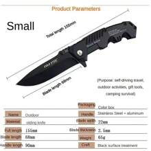 Field Folding Knife Fruit Knife Folding Thickened Portable Knife High Hardness Mini Outdoor Folding Knife