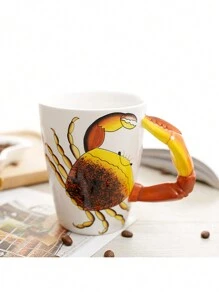 1 件 400 毫升/13.5 盎司手绘陶瓷咖啡杯、创意 3D 立体动物恐龙杯茶杯、独特古怪的牛奶杯（霸王龙杯、异特龙杯、三角龙杯、棘龙杯、腕龙杯、副骨骼杯和龙虾杯、螃蟹杯、海马杯），可作为情侣礼物、儿童节礼物、生日礼物和早餐杯。返校季 - 款式 - 查看 14