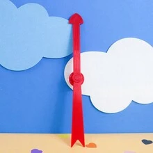 Large 12-Inch Suction Cup Whiteboard Pointer - An Ideal Choice For Educational Environment And Selection Games - Red - View 4