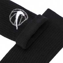 Nike 3 件装 NK CREW EVERYDAY BBALL 中筒袜，DA2123-010 - 黑/(白) - 查看 6