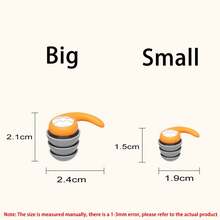 New Noise-Proof Earplug, Waterproof, Sleeping Aid, Ear Protection For Shower, Swimming, Dorm, Snoring - Black - View 3