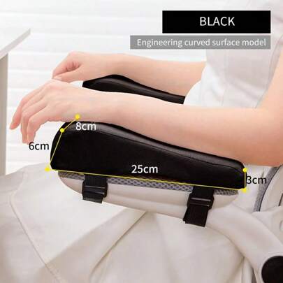 Almohada de espuma para codo, reposabrazos para silla, soporte para reposabrazos para silla de oficina, reposabrazos, cojín para silla, alivio del codo, 1 par