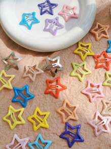 15/30 pezzi Pinze per capelli stile Y2K, colore caramella, accessori per capelli stile dopamina luccicante, clip per capelli di Ognissanti, dolci e carini clip a farfalla, colore casuale, elementi essenziali per festival musicali, pinze per capelli, mollette per capelli
