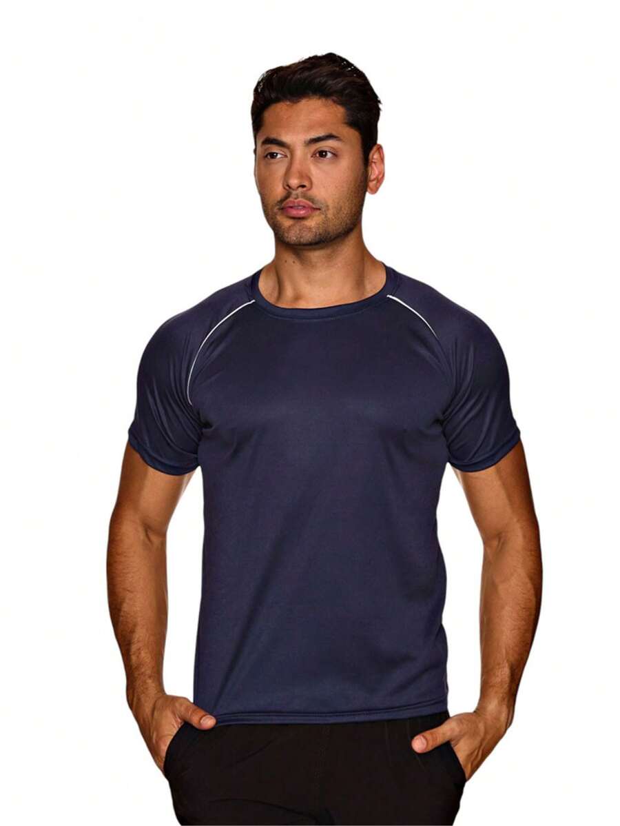 Men T-Shirts - 藏蓝色 - 查看 1