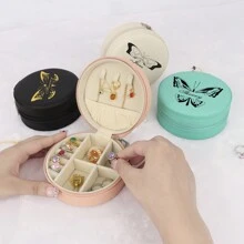 1 caixa de armazenamento de joias femininas com nome personalizado, organizador de joias personalizado e moderno, presente perfeito para mãe, namorada, aniversário.