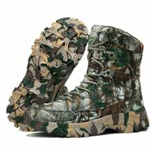Women's Hunting Boots Hiking Boots Lightweight Camouflage Boots Men's Desert Boots Tactical Boots - Green - View 3