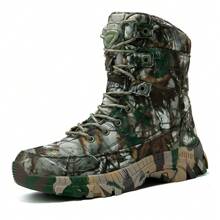 Women's Hunting Boots Hiking Boots Lightweight Camouflage Boots Men's Desert Boots Tactical Boots - Green - View 1