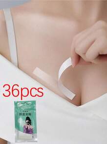 36/64/72/180pcs Of Top -Not -Skid Double -Sided Tape, Clothes, Shirts, Evening Dresses, Riot Exposure, Stickers, Shirts Leading Off -Chest Double -Sided Transparent Tape, Wearing Skirts To Prevent Light Hidden Stickers, Mild Skin And Fabrics, Color, Color, Color, Color, Color, Color Transparent Tape, Non -Slip, Fashion, Clothing And Body Tape, Ladies And Clothing Tape, Mild Body Tape, Powerful Viscous Fabric Tape Fashion Tape Summer Cooling,Beach,Travel