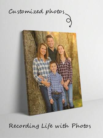 1pc Customized Canvas Painting, Frameless Poster, Cozy Indoor Framed Canvas Painting, Christmas Decor, Room Decor, Wedding Decor, Customizable Item, Suitable For Anniversary, Valentine's Day, Christmas, Housewarming, Customized Gift, Christmas/Family/Birthday/Wedding/Bridesmaid Gift, Ideal Gift For Boyfriend, Girlfriend, Family, Lover, Pet, Friend