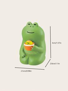 1 Pc Tenderness Warmth Relaxing Daily Cute Frog Ornament Decorations Home Decoration Bedroom Office Living Room Ornament Birthday Gift Birthday Gifts Graduation
