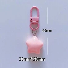 2 件装可爱仿真食物钥匙扣吊坠包包饰品 DIY 小礼物朋友情侣钥匙圈 - 彩色 - 查看 8