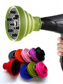 硅胶吹风机扩散器，可伸缩造型美发配件工具 - 彩色 - 查看 2