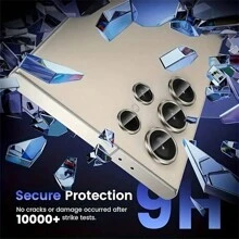 1 Set Camera Lens Protector Compatible With Samsung Galaxy S25 Ultra S24 S23 FE S22 Ultra Plus, Aluminum Alloy Ring Lens Cover Anti-Scratch Tempered Glass Camera Lens Protector Gift For Birthday, Family, Friends Alloy Metal With Tempered Glass Full Cover, Lens Protector, Phone Accessories Waterproof Shockproof Anti-Fall Anti-Fall Anti-Fingerprint - Grey - View 5
