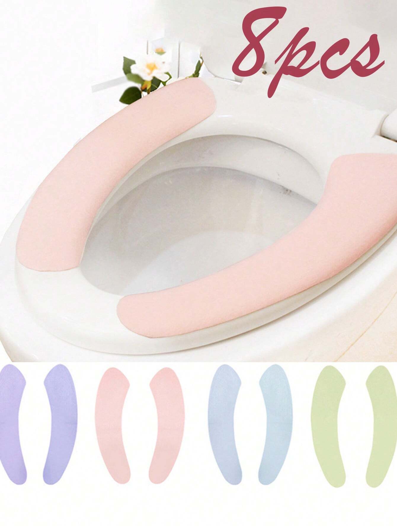 3 Coprisedili WC Antibatterici - Morbidi, Lavabili E Elasticizzati, Bianco