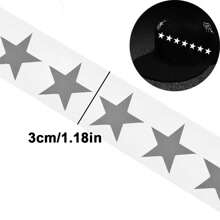 1米反光星星贴纸，热转印贴纸，DIY衣服和包包配件
