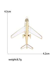 Strass Flugzeug Broschen für Frauen, unisex Email Flugzeug Anstecknadeln, Büro Party Freunde Geschenke Accessoires
