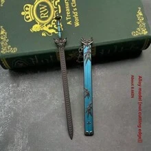 1pc Ancient Weapon Gaming Weapon Model Tang Dynasty Broadsword, Beginner Level Metal Weapon Model, Alloy Decoration, Birthday/Christmas Gift