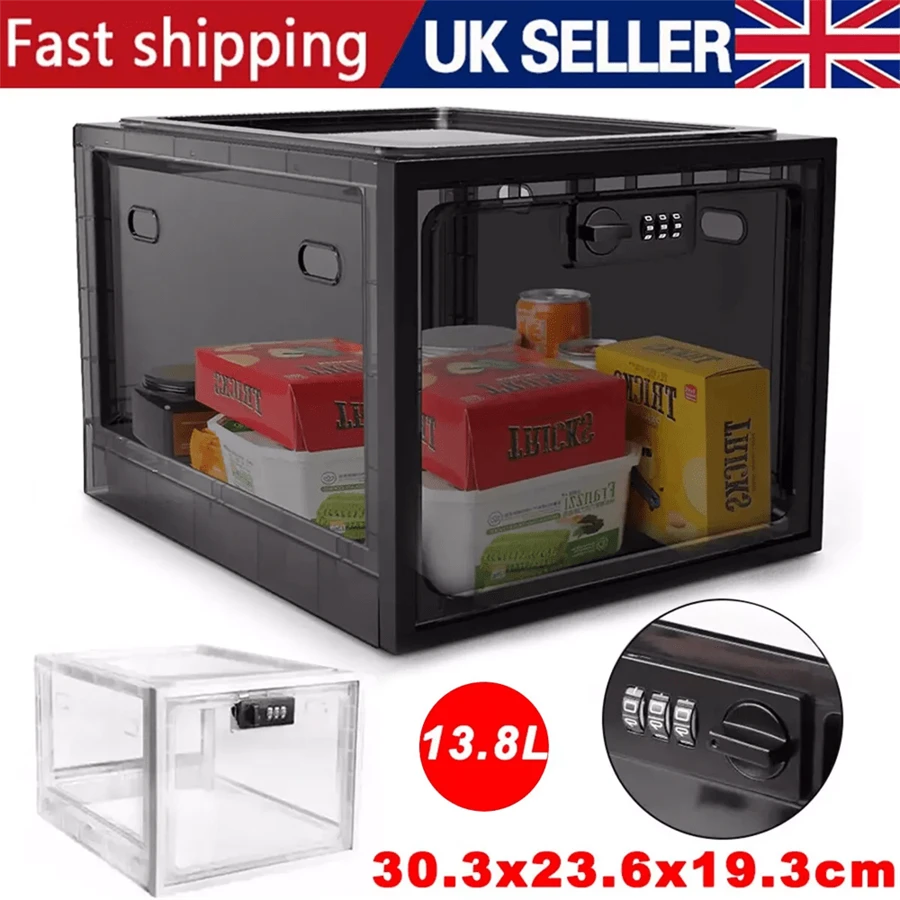 Refrigerator Lockable Box Medicine Lock Box For Food Storage Childproof - Multicolor - View 1