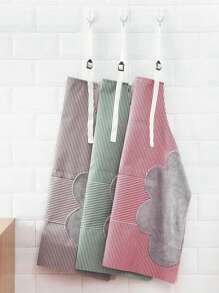 1pc Waterproof Aprons For Women With Pockets,Waterproof Kitchen Aprons Suitable For Cooking Baking Men Women