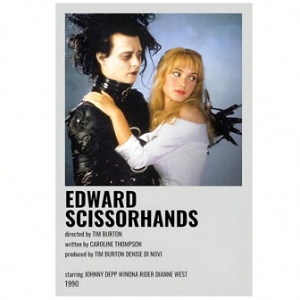 1 件无框帆布无框海报，卧室客厅电影海报、电视剧电影海报、90 年代简约海报帆布画墙壁艺术海报，适用于卧室客厅装饰的理想礼物