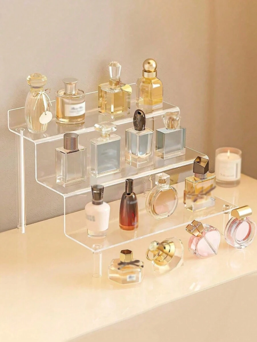 Acrylic Trapezoidal Transparent Multi-Layer Display Stand Hand-Made Cosmetics Blind Box Ladder Type Fixed Shelf
