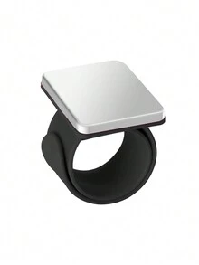 1pc Magnetic Silicone Wristband, Makeup Tool, Magnetic Wristband, Wrist Storage, Magnetic Square Bracelet, Clip Picker Strap, Suitable For Attaching Hair Clips And Sewing Needles - Multicolor - View 8