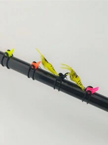 10 Sets Colorful Fishing Lure Hook Holders, Lure Rod Small Accessories, Hard Bait And Soft Bait Hook Accessories - Multicolor - View 8
