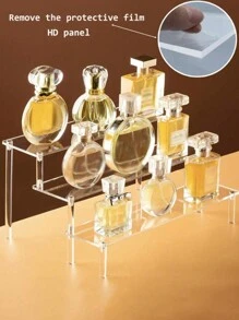 Acrylic Trapezoidal Transparent Multi-Layer Display Stand Hand-Made Cosmetics Blind Box Ladder Type Fixed Shelf