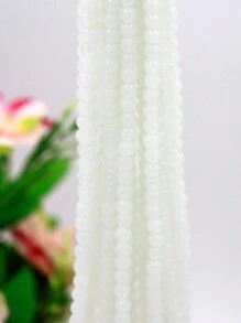 100pcs 8mm Glass Simulated Agate Jade Round Beads, Agate Glass Beads, Crystal Beads For Jewelry Making And DIY Crafts