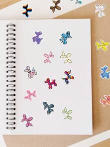 50 张卡通腊肠狗贴纸，适用于装饰电脑、书桌、头盔、滑板、吉他、水瓶、行李箱、笔记本、计划器、DIY 自粘贴纸 - 彩色 - 查看 8