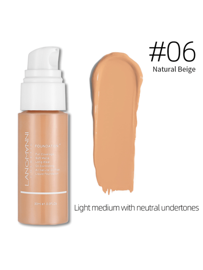 ضد للماء مادة قطعة واحدة متين متحكم بالزيت مكياج اخفاء العيوب كريم الأساس للنساء