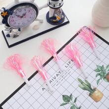 6pcs/Pack Pink Tassel Whistle Horn For Adult Party, Birthday Party, Cheerleading,Wedding Whistles, Small Gift,Christmas,Valentine's Day, Birthday, Party Horn A Variety Of Color Whistles Creative Small Gifts
