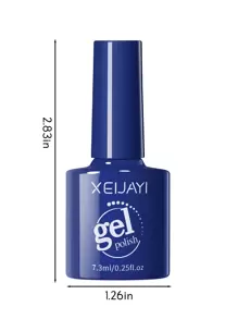 XEIJAYI 1pc 7.3ml Sapphire Blue Gel Nail Polish UV/LED Soak Off Polish Gel Long Effect Fast Drying For Home Nail Art DIY Salon Home Holiday Gift