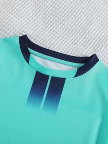 [Customized] 2pcs Tween Boy Casual Sports Training Quick-Dry Short Sleeve Sportswear Set, No.7, Suitable For Football, Exercise, Daily Wear, Customized Name Stylish, Fashion, Hipster, Casual, Minimal Chic Personalized, Customized, Custom, Unique Guy Costumes, Capsule Wardrobe, Boy Basic/Street Style Ideal Gifts For Him Boyfriend, Family, Friends For Birthdays, For Vacation/Holiday, For School/Competition, For Sports/Climbing