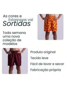 Kit With 3 Printed Tactel Shorts For Boys And Teens - Nhiều màu - Xem 4