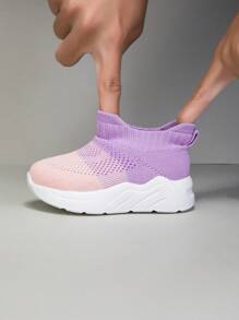 New Kids Casual Lightweight Breathable Mesh Slip-On Outdoor Sports Shoes, Soft Sole, Anti-Slip, Suitable For All Seasons