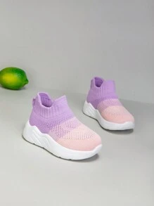 New Kids Casual Lightweight Breathable Mesh Slip-On Outdoor Sports Shoes, Soft Sole, Anti-Slip, Suitable For All Seasons