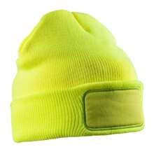 Result Unisex Adult Thinsulate Printable Winter Beanie (Fluorescent Yellow) - 100% Acrylic
