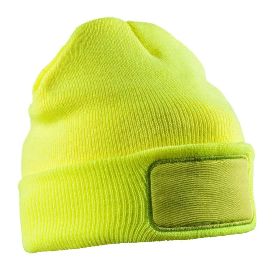 Result Unisex Adult Thinsulate Printable Winter Beanie (Fluorescent Yellow) - 100% Acrylic