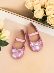 舒适一脚蹬婴儿平底防滑凉鞋，新款女童时尚平底休闲鞋，儿童蝴蝶结鞋