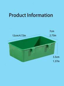 1 件装小型鸟浴盆，鸟笼沐浴箱，适用于雀科、爱情鸟、玄凤鹦鹉、爪哇麻雀、斑胸草雀、金丝雀、长尾小鹦鹉 - 綠色 - 查看 4
