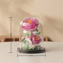 Eine Vielzahl von ABS Desktop Blumen Dekorationen Modell Bausätze, DIY Topfpflanzen, Geschenke für Freunde, Bildungsbausteine. Geschenke zum Schulbeginn, Eltern-Kind-Interaktion, Bürozeit. Geeignet für Tisch-, Raum- und Fensterbankdekoration, etc. Halloween/Weihnachten, stressabbauendes Spielzeug