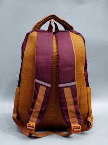 Large Laptop Backpack For School Executive Men's Adults Reinforced Waterproof - Red - View 4
