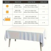 1pc Elegant White Rectangle Polyester Tablecloth - Multipurpose, Washable, Suitable For Weddings, Birthdays, Anniversaries, Bachelor Parties, Graduations, Reunions, Holiday Events And Home Decor, Fit For Christmas, Halloween, Thanksgiving, New Year And Valentine's Day